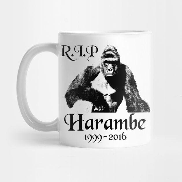 Rest In Peace Harambe gorilla by TShirtWaffle1